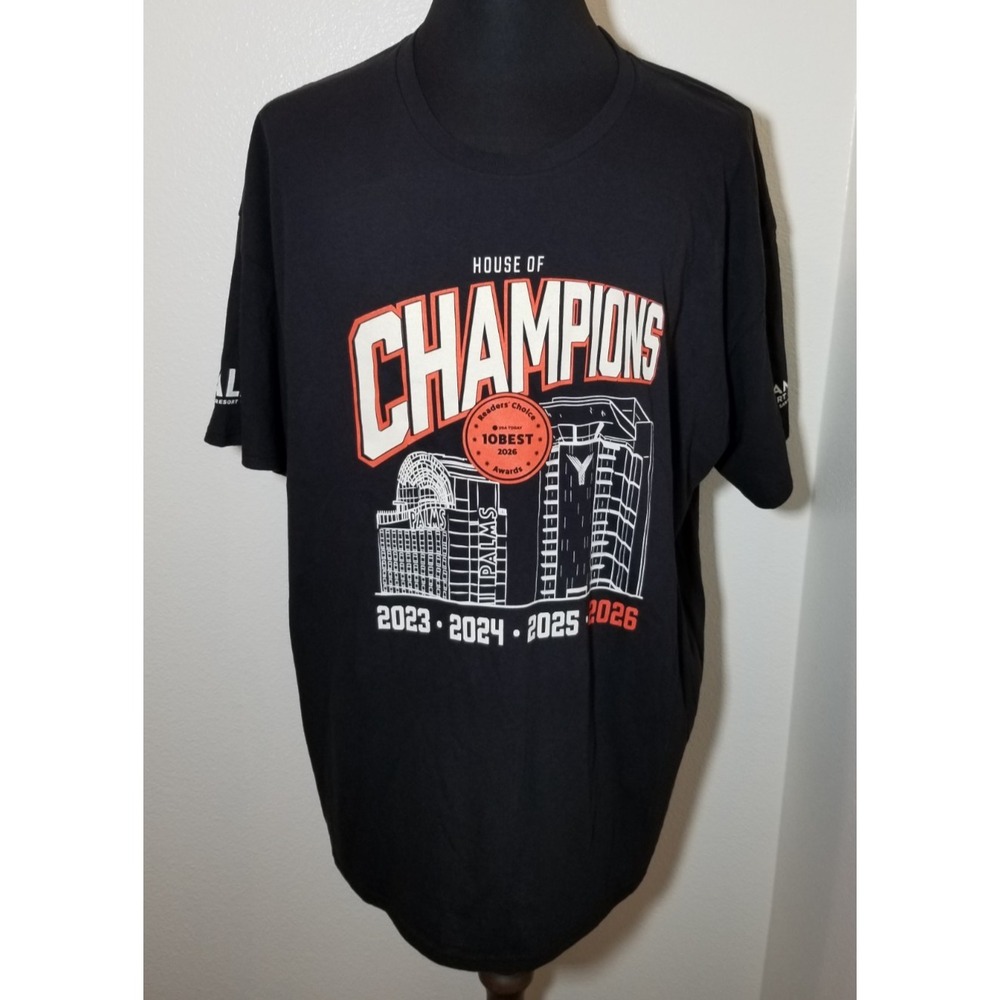 Yaamava Casino Palms San Manuel "House of Champions" 2XL Black T Shirt NEW